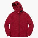 Supreme Bone Zip Up Sweatshirt Cardinal