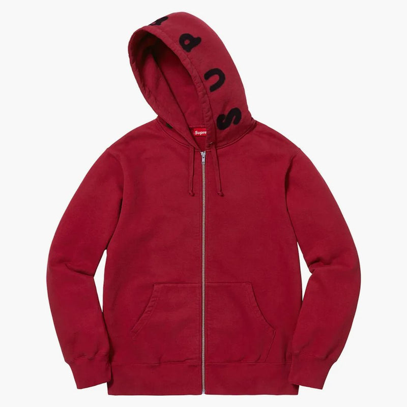 Nejvyšší kostní zip Up mikina kardinál