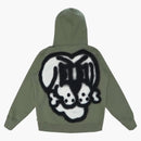 Supreme Bone Zip Up Sweatshirt Light Olive