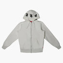 Supreme bone zip up sweatshirt white