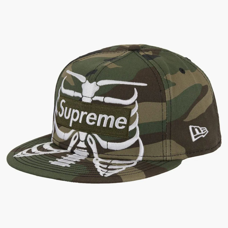 Supreme Bones Box logo New Era 59Fifty Cap camo