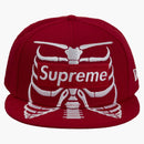 Supreme Bones Box Logo New Era 59fifty Cap Red