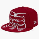 Supreme Bones Box Logo New Era 59fifty Cap Red