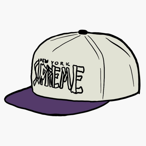 Supreme Bones Logo 5-panel vit