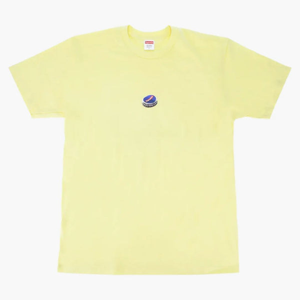 Supreme Bottle Cap Tee Pale Yellow