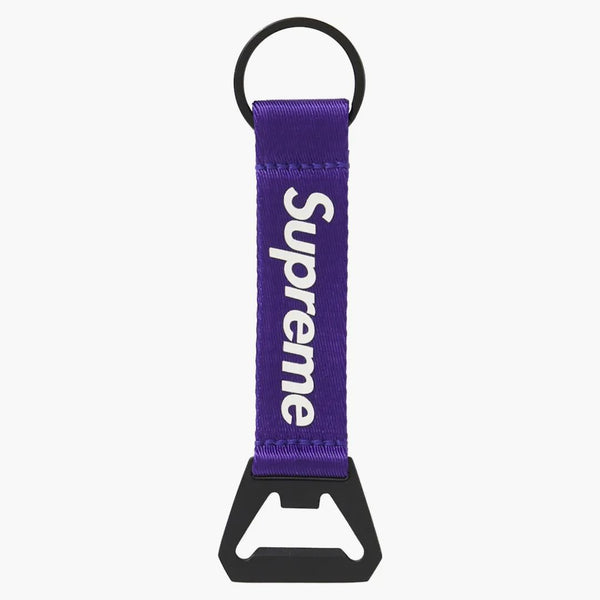 Supreme Bottle Opener Webbing nyckelring lila