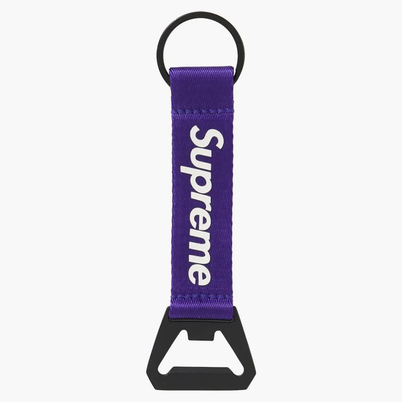 Supreme Bottle Opener Webbing nyckelring lila
