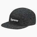 Supreme Boucl Houndstooth Camp Cap Black