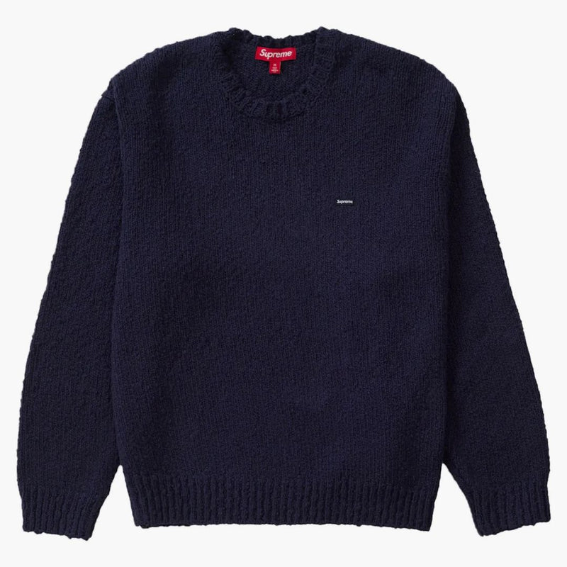 Supreme Bouclé liten låda tröja marin