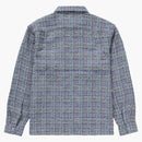Supreme Boucle Zip Up Shirt Blue