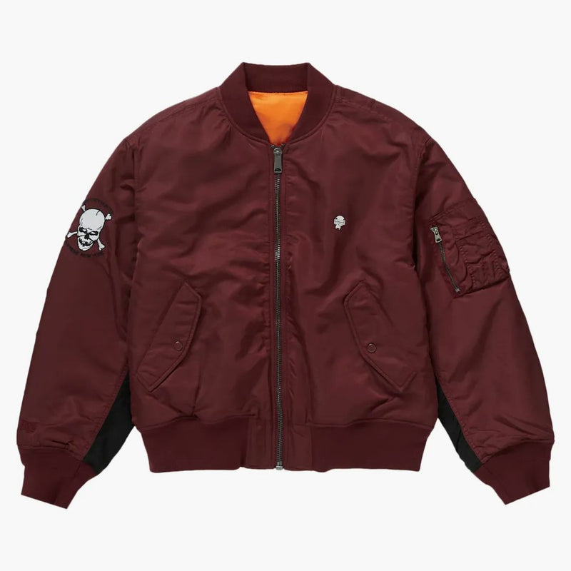 Supreme Bounty Hunter Ma-1 Jacket Borgogna