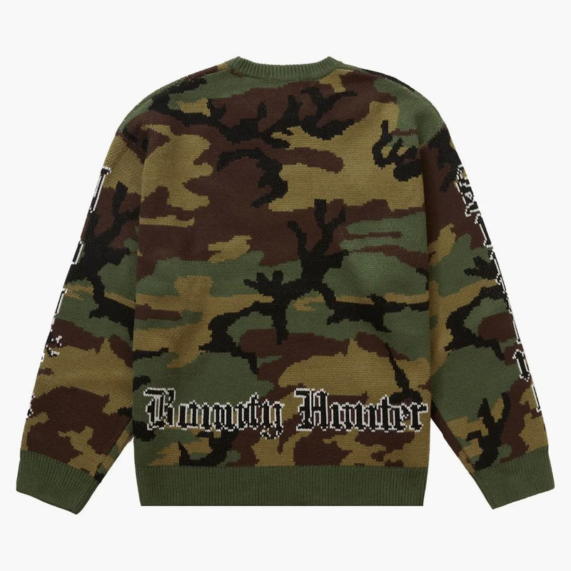 Supreme Bounty Hunter Sweater Woodland Camo