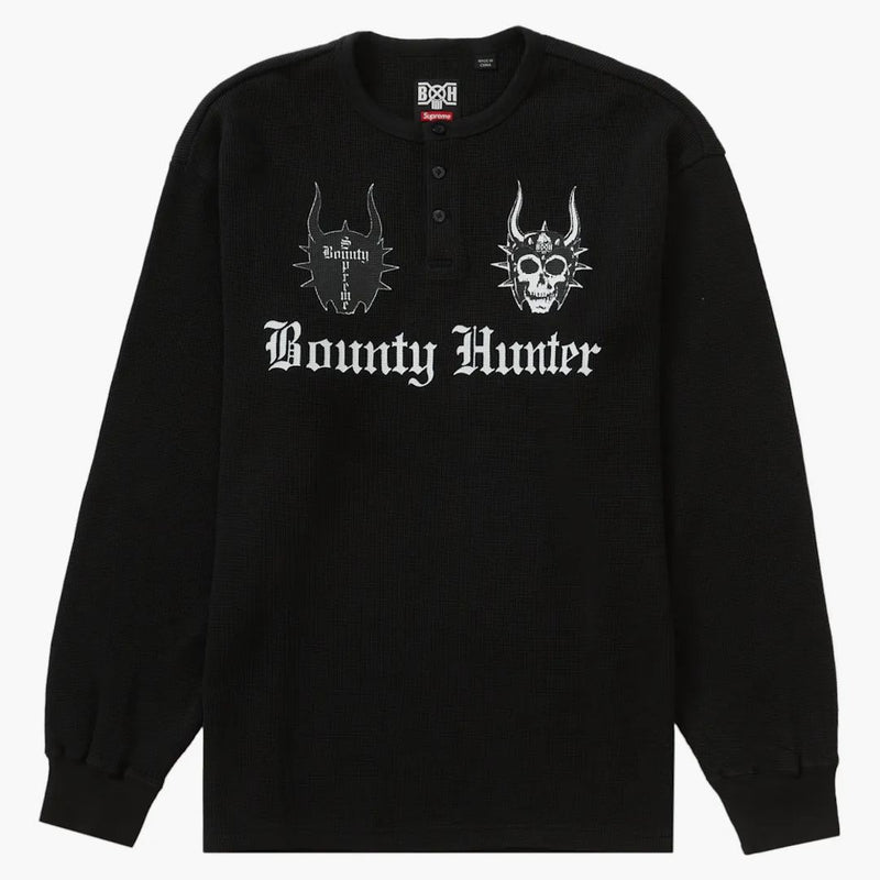 Supreme Bounty Hunter Thermal Henley L/s Top Black