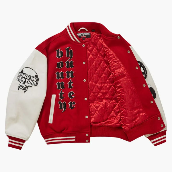 Giacca varsity da cacciatore di bounte supremo rosso