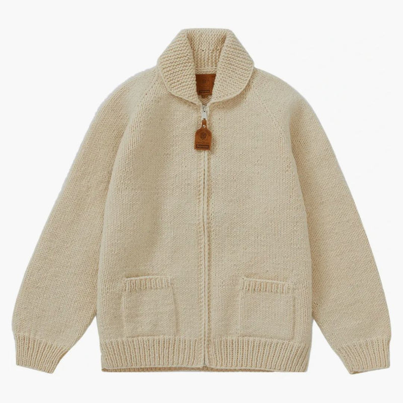 Supreme Box Logo cowichan tröja naturlig