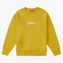 Supreme Box Logo Crewneck (FW18) Mustard