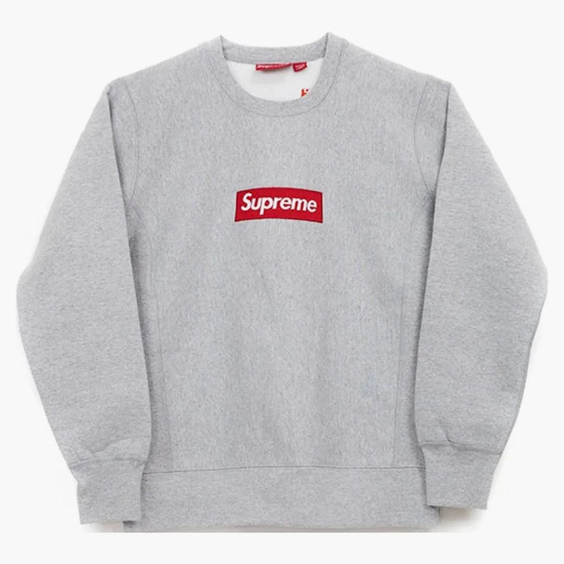 Supreme Box Logo Crewneck (FW15) Heather Grey