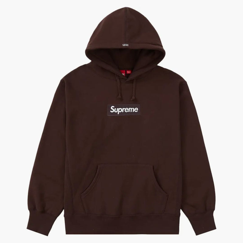 Supreme Box Logo Hooded Sweatshirt (fw21) Dark Brown