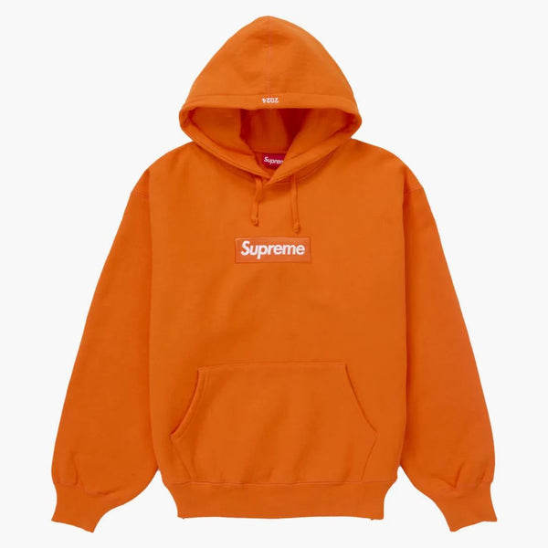 Supreme Box Logo Hooded Sweatshirt (FW24) Dark Orange