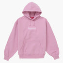 Supreme Box Logo Hooded Sweatshirt (fw24) Pink
