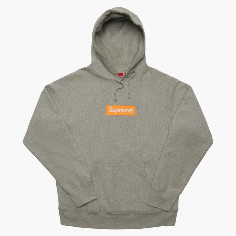 Supreme Box Logo Hooded Sweatshirt (FW17) Heather Grey