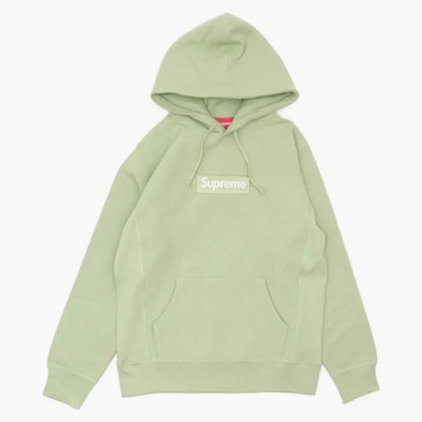 Supreme Box Logo Hooded Sweatshirt Sage