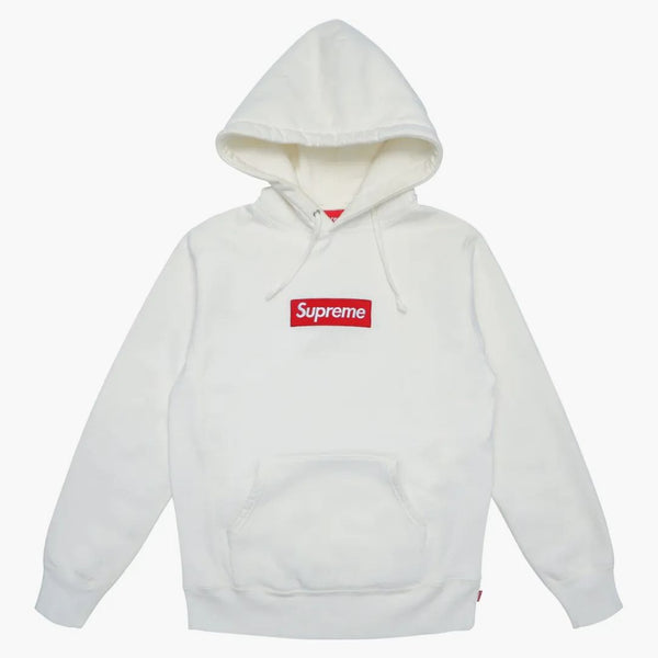 Supreme Box Logo Hooded Sweatshirt White
