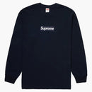 Supreme Box Logo l/s tea navy