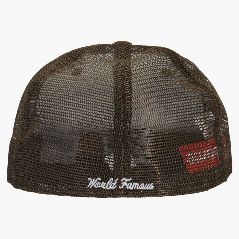 Supreme Box Logo Mesh Back New Era Brown