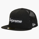 Supreme Box logo mesh back new era cap ss24 black