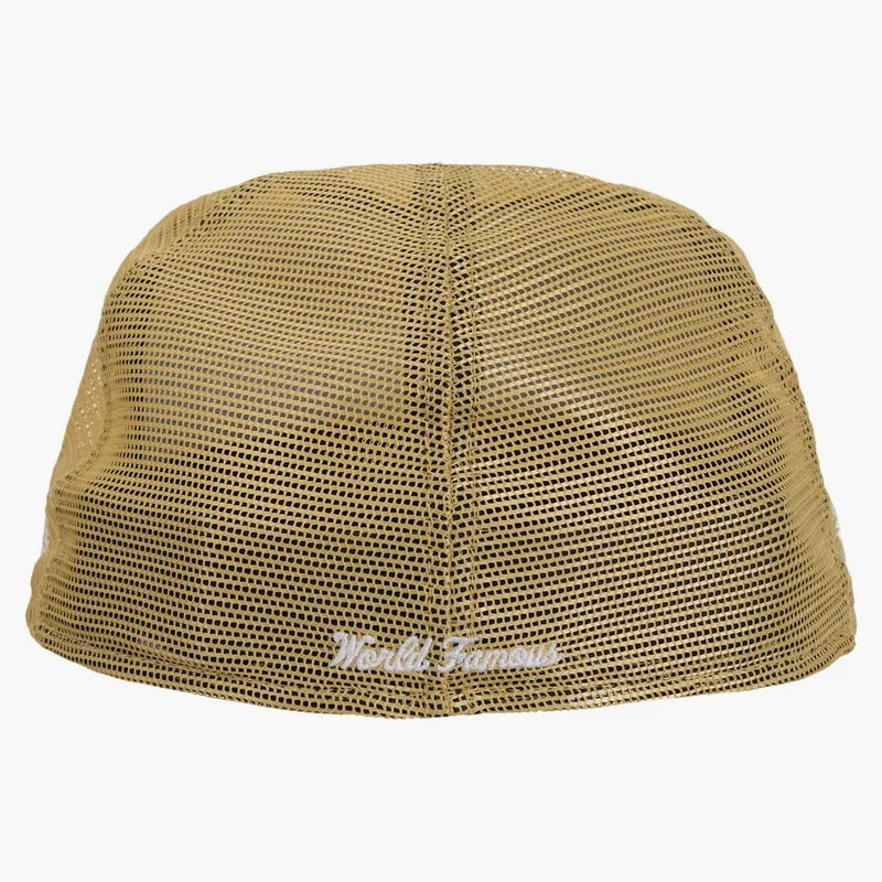 Supreme Box Logo Mesh Back New Era Cap Ss24 Light Gold