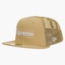 Supreme Box Logo Mesh Back New Era Cap SS24 Light Gold