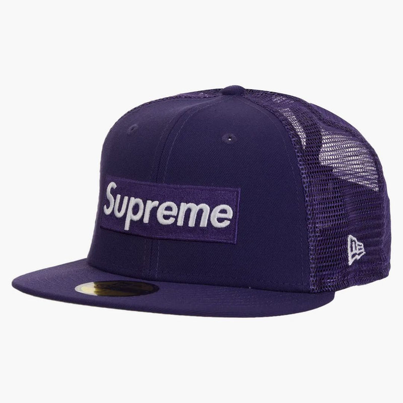 Supreme Box Logo Mesh Back New Era Cap SS24 Purple