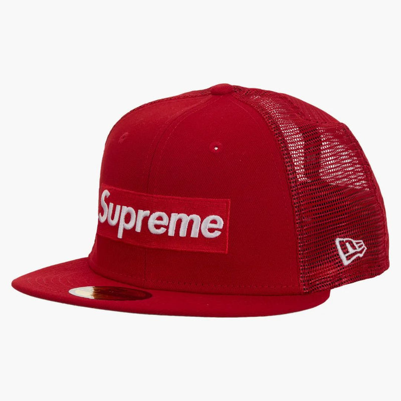 Supreme Box Logo Mesh Back New Era Cap Ss24 Red