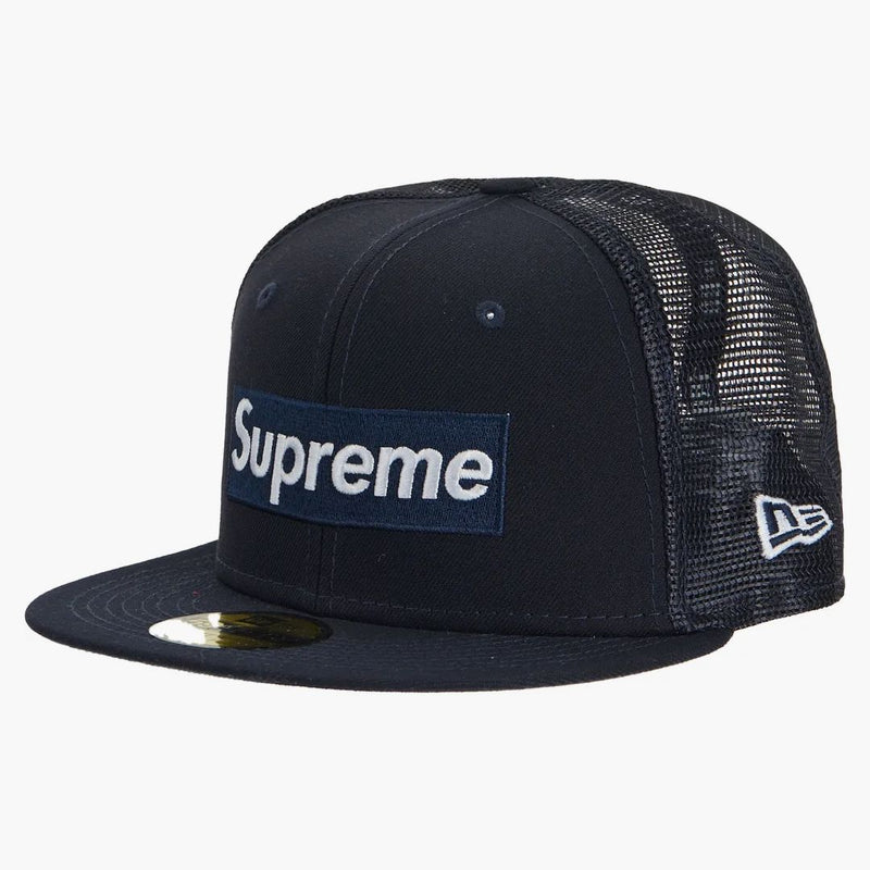 Supreme Box Logo Mesh Back New Era Navy