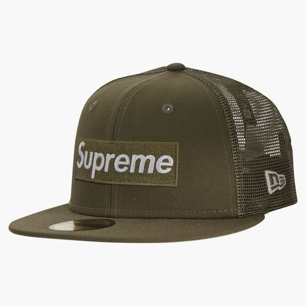 Supreme Box Logo Mesh Back New Era (SS23) Olive