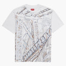 Supreme bridge embroidered s/s tea white white