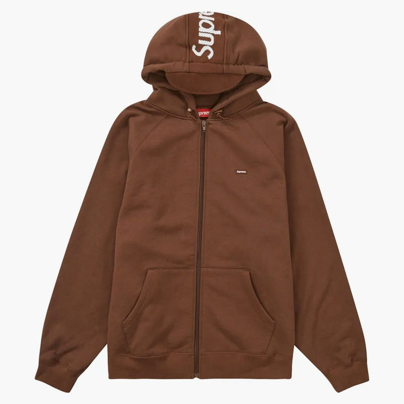 Supreme Brim Zip Up Hooded Sweatshirt Dark Brown