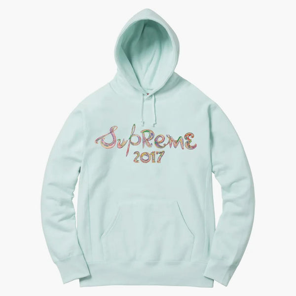 Nejvyšší štětec Logo Hoodie Ice Blue