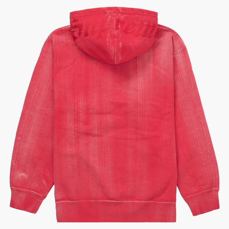 Supreme Brush Stroke Hooded Sweatshirt Red