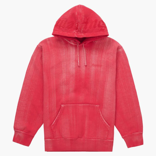 Supreme Brush Stroke Hooded Sweatshirt Red