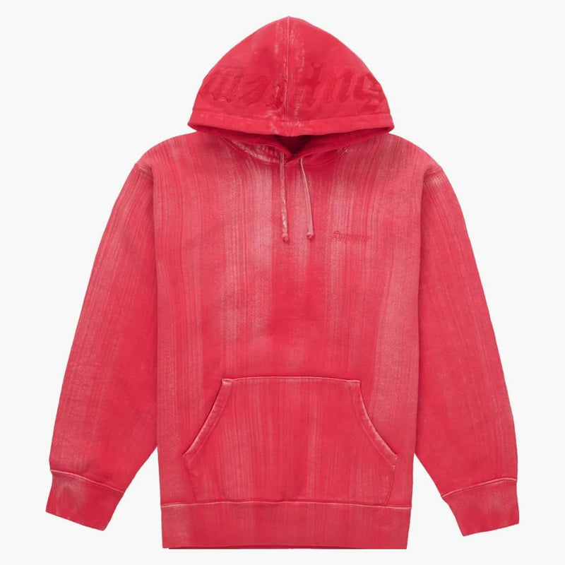 Supreme Brush Stroke Hooded Sweatshirt Red