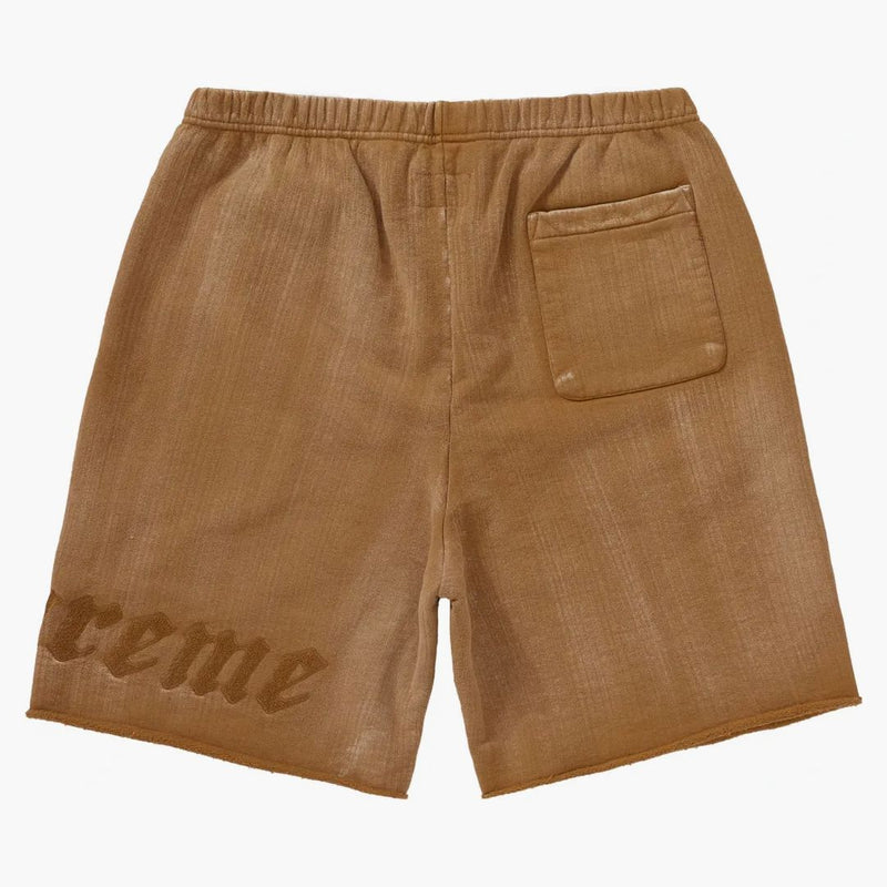 Supreme Brush Stroke Sweatshort Dark Tan