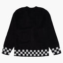Supreme Spazzoted Checkerboard Cardigan Black