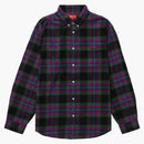 Supreme Brushed Plaid Flannel Shirt Black