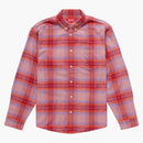 Supreme Brushed Plaid Flannel Shirt Pink
