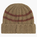 Supreme Brushed Stripe Beanie Camel