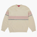 Supreme Brushed Stripe Sweater Ivory