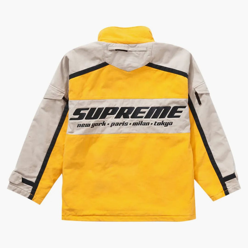 Nejvyšší kartáčovaná tew zip bunda žlutá