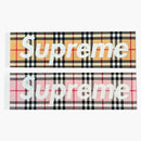 Supreme Burberry Box logo sticker set